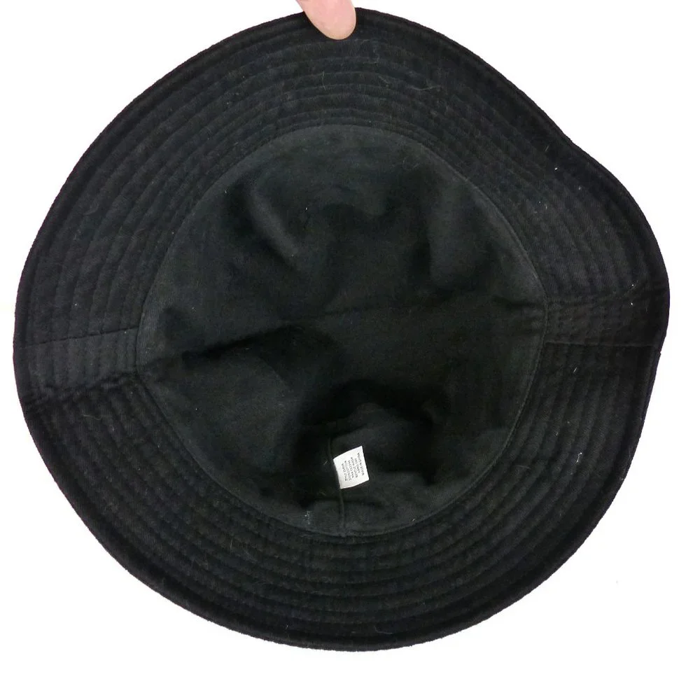 Eighty Eight Embroidered Melting Face Bucket Hat Adult One Size Black Reversible